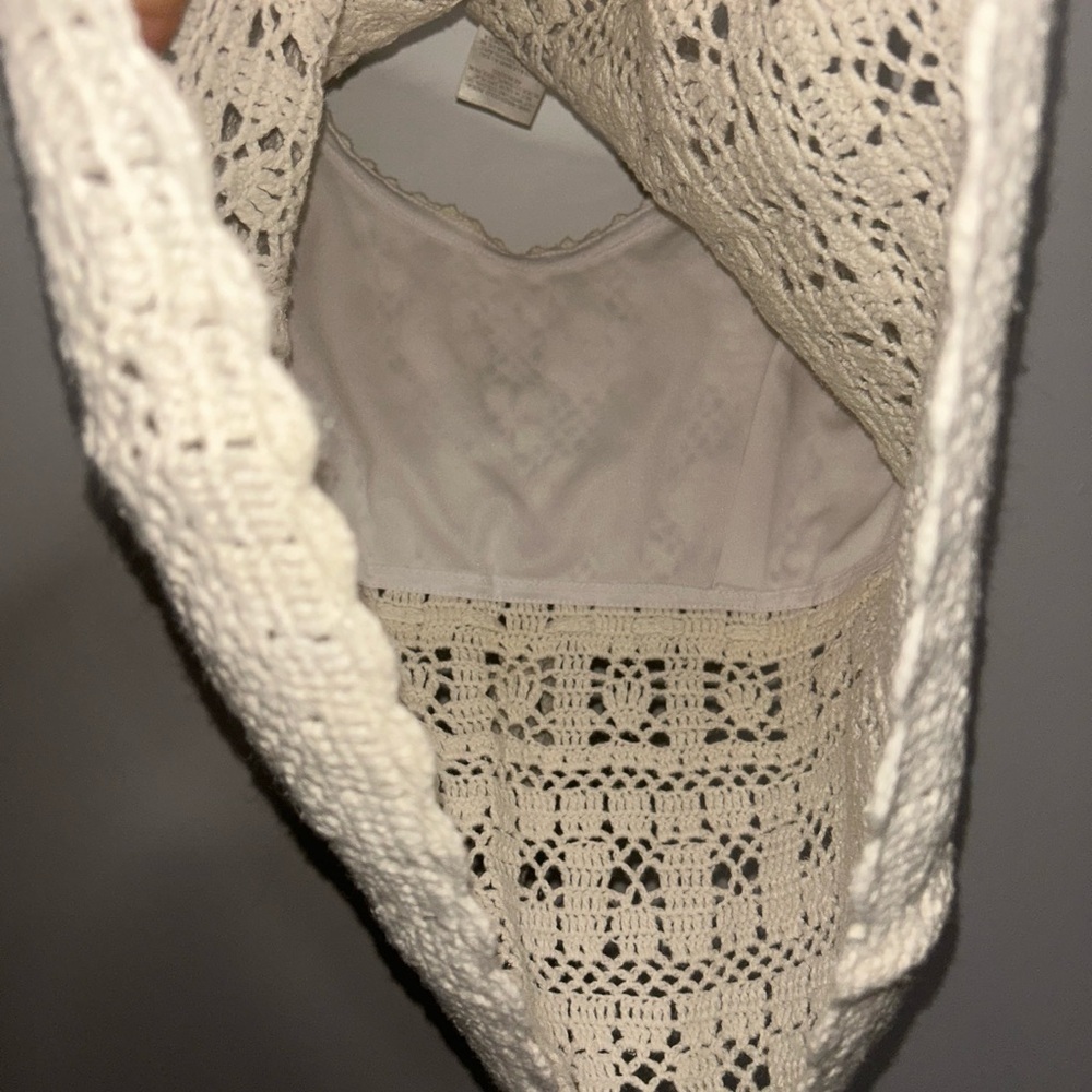 Boho Chic Crochet Ramie/Cotton Tank Top - Picture 3 of 4